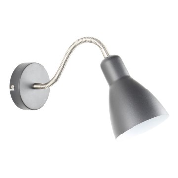 Zuma Line - Flexible small lamp 1xE27/40W/230V grey