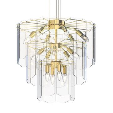 Zuma Line - Chandelier on a string 14xE14/40W/230V gold