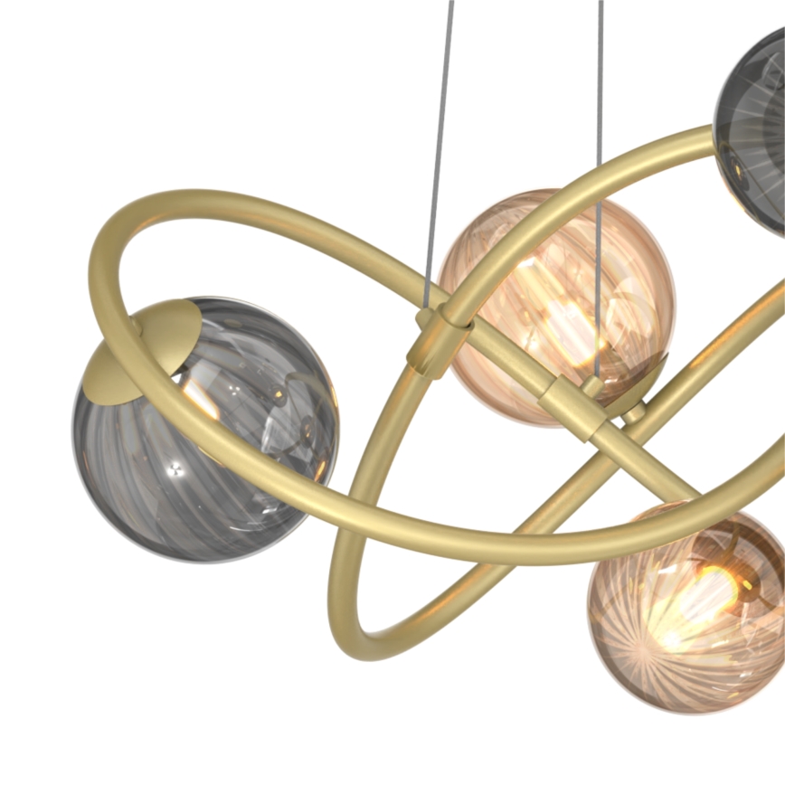 Zuma Line - Chandelier on a string 5xG9/3,5W/230V gold