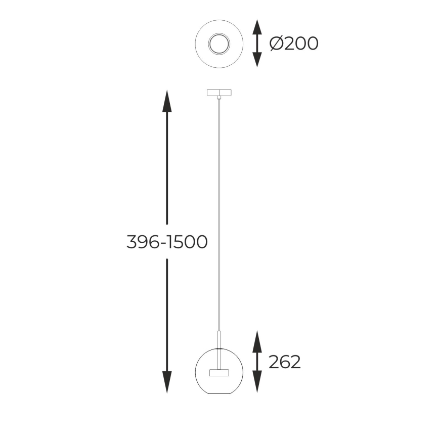 Zuma Line - LED Chandelier on a string LED/5W/230V chrome