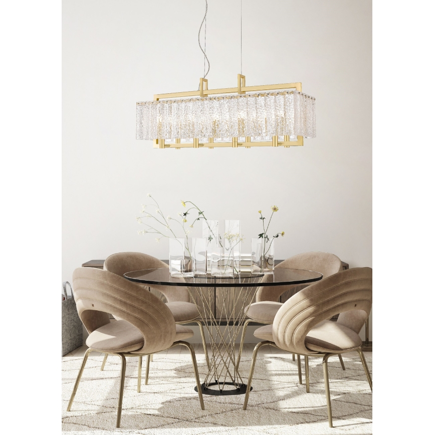 Zuma Line - Chandelier on a string 8xG9/42W/230V gold