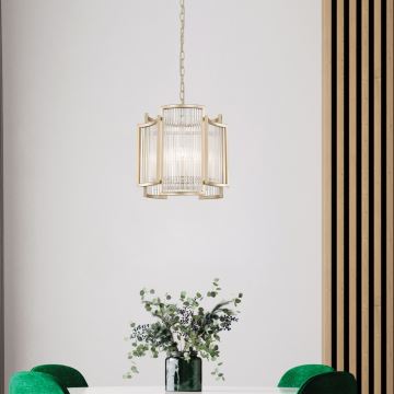 Zuma Line - Chandelier on a chain 3xE14/60W/230V gold