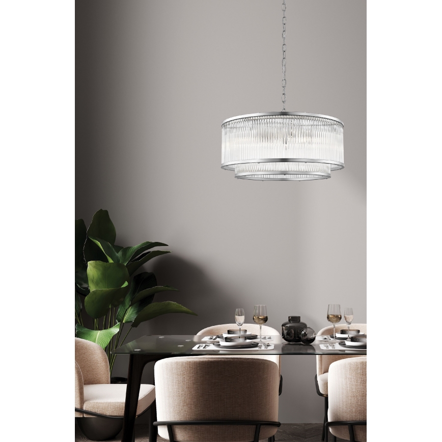 Zuma Line - Chandelier on a chain 6xE14/60W/230V chrome