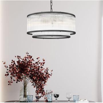 Zuma Line - Chandelier on a chain 6xE14/60W/230V black