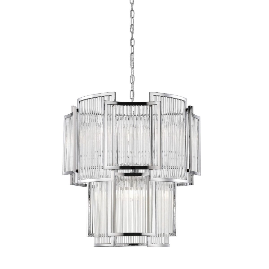 Zuma Line - Chandelier on a chain 8xE14/60W/230V chrome