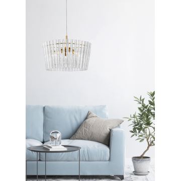 Zuma Line - Chandelier on a string 5xE14/40W/230V gold