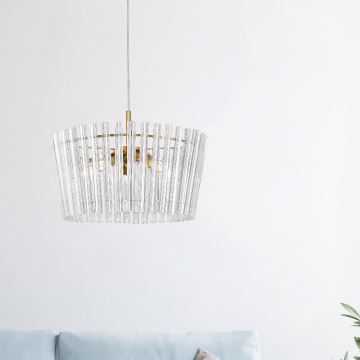 Zuma Line - Chandelier on a string 5xE14/40W/230V gold