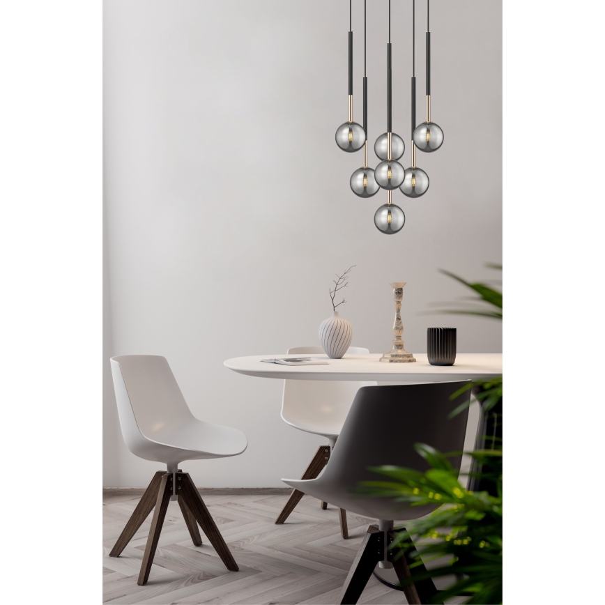 Zuma Line - Chandelier on a string 7xG9/4W/230V black