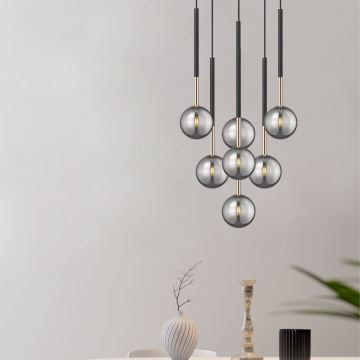 Zuma Line - Chandelier on a string 7xG9/4W/230V black