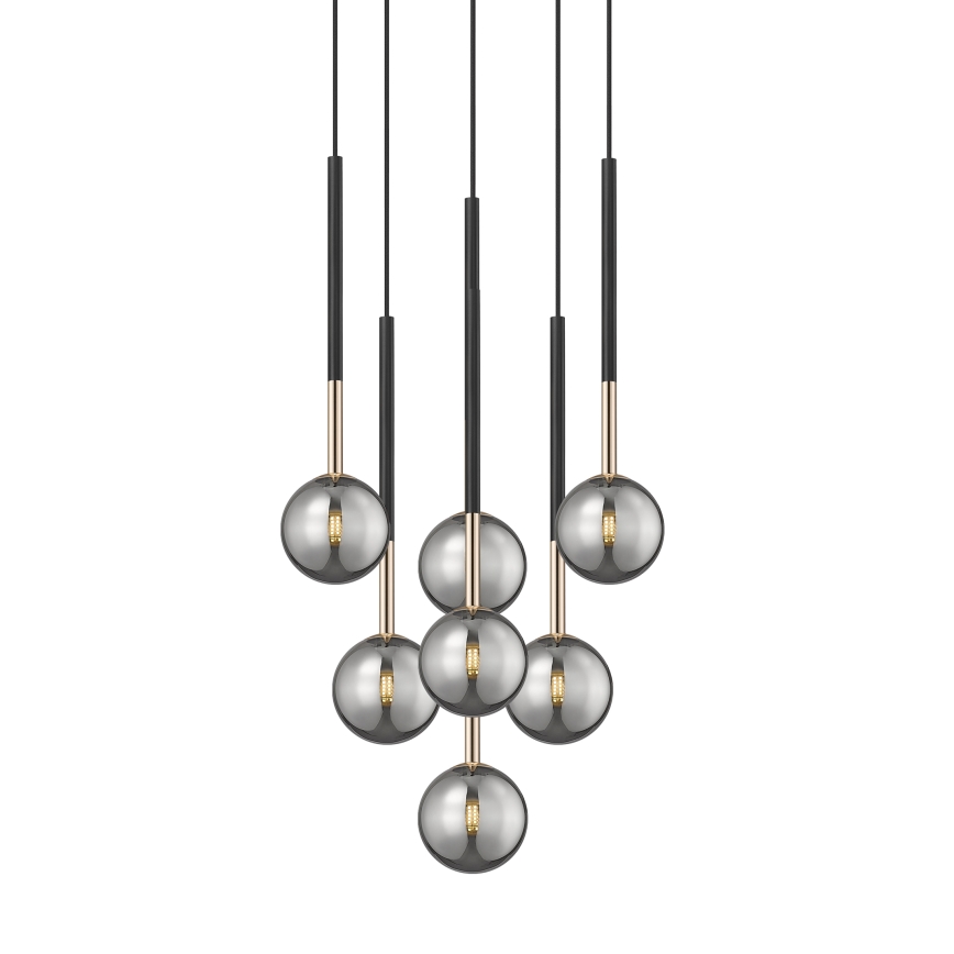 Zuma Line - Chandelier on a string 7xG9/4W/230V black