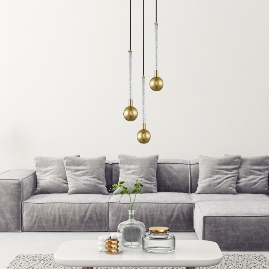 Zuma Line - Chandelier on a string 1xG9/6W/230V brass