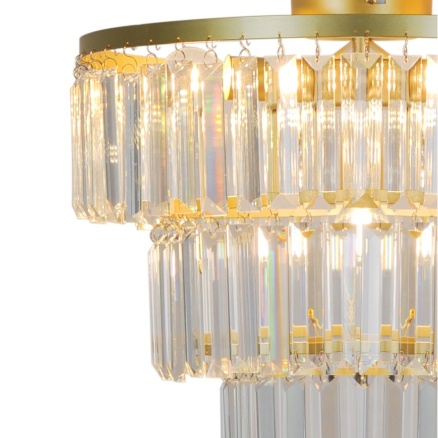 Zuma Line - Crystal surface-mounted chandelier 4xE14/40W/230V gold