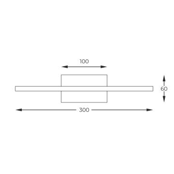 Zuma Line - LED Picture light LED/7W/230V 30 cm gold