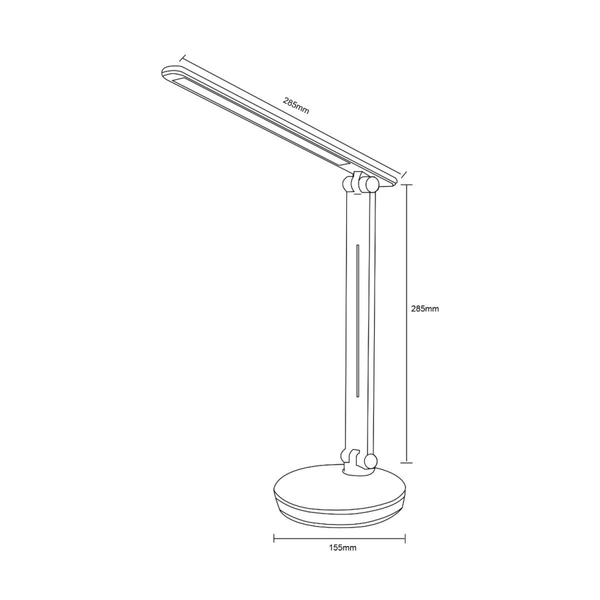 Zuma Line - LED RGBW Dimmable table lamp LED/5W/230V 3000-6000K black