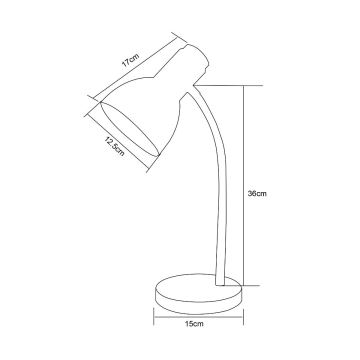 Zuma Line - Table lamp 1xE27/40W/230V black/oak