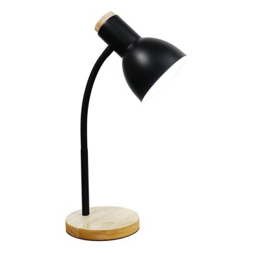 Zuma Line - Table lamp 1xE27/40W/230V black/oak