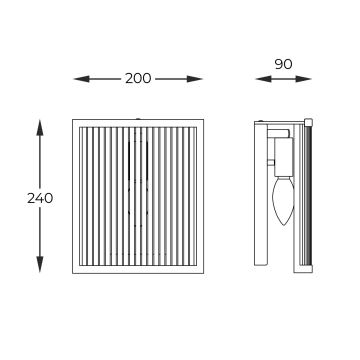 Zuma Line - Wall light 1xE14/60W/230V chrome