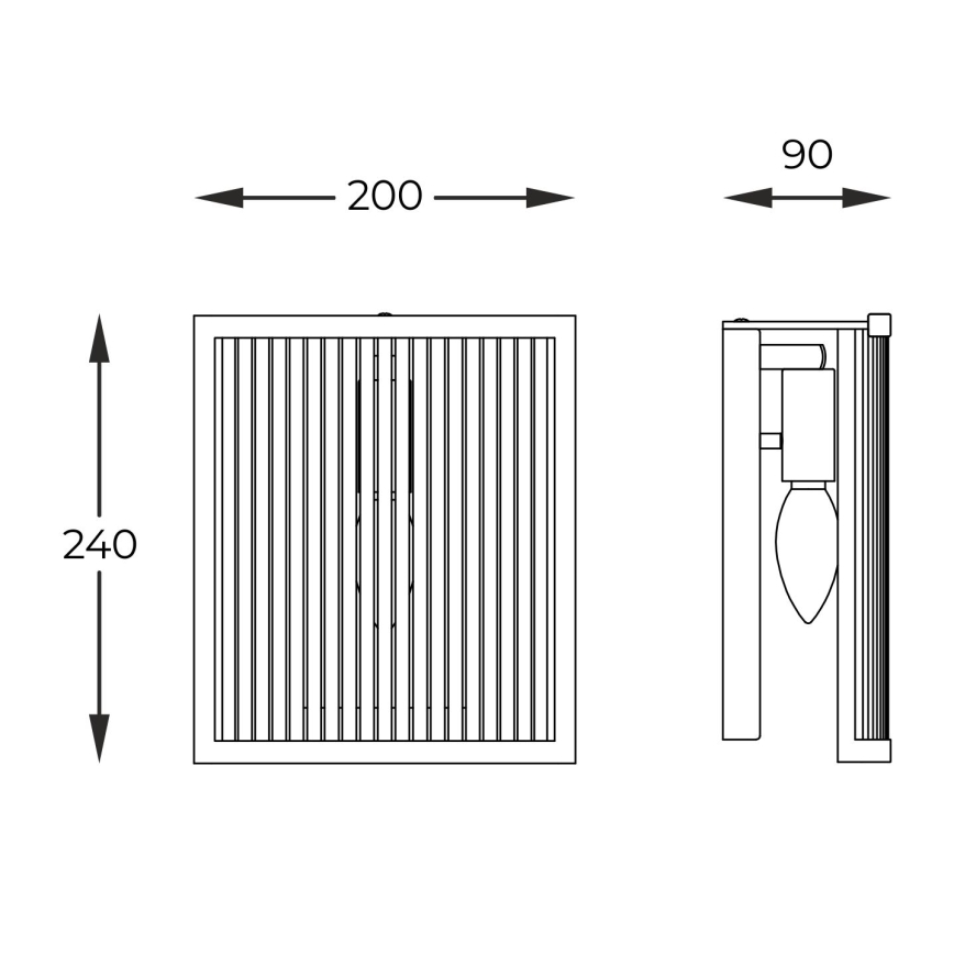 Zuma Line - Wall light 1xE14/60W/230V gold