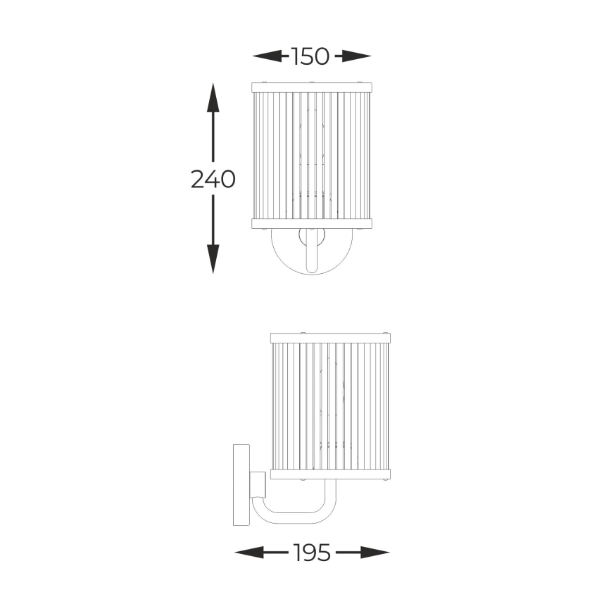 Zuma Line - Wall lamp 1xE14/60W/230V black