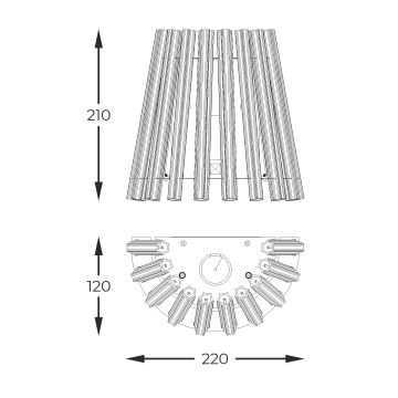 Zuma Line - Wall light 1xE14/40W/230V gold