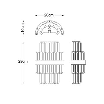 Zuma Line - Wall light 2xG9/28W/230V gold