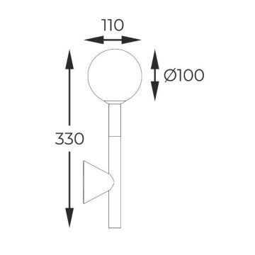 Zuma Line - Wall light 1xG9/4W/230V gold